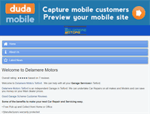 Tablet Screenshot of delameremotors.co.uk